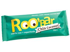 Baton raw bio cu seminte de chia si cocos 30g